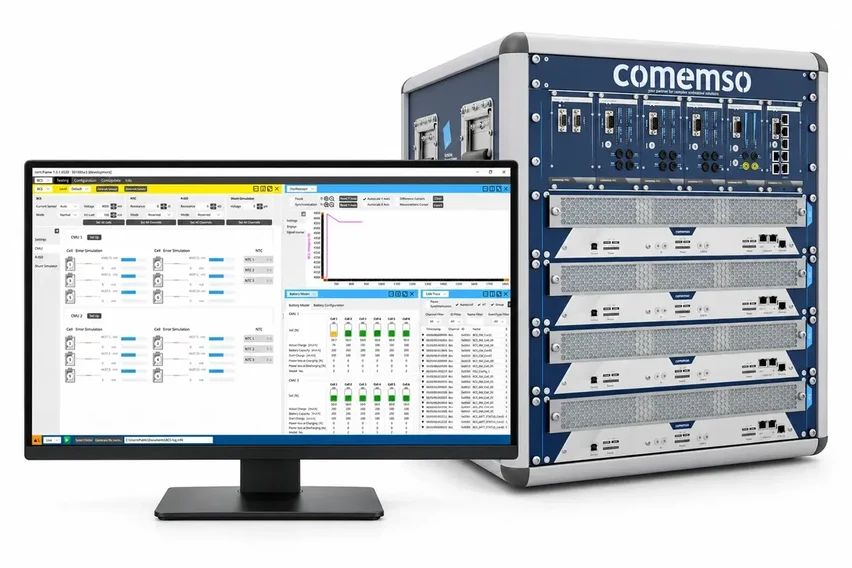 Original comframe view · Battery Cell Simulator