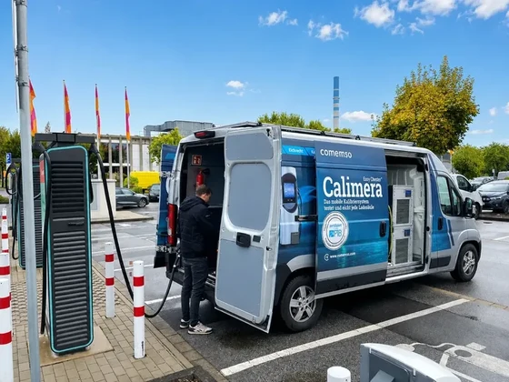 Easy Chester Calimera vehicle operating at an installed high-power charging station