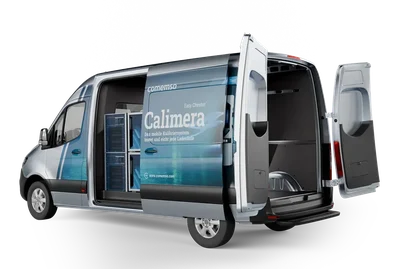 Left-side access to the Calimera mobile laboratory