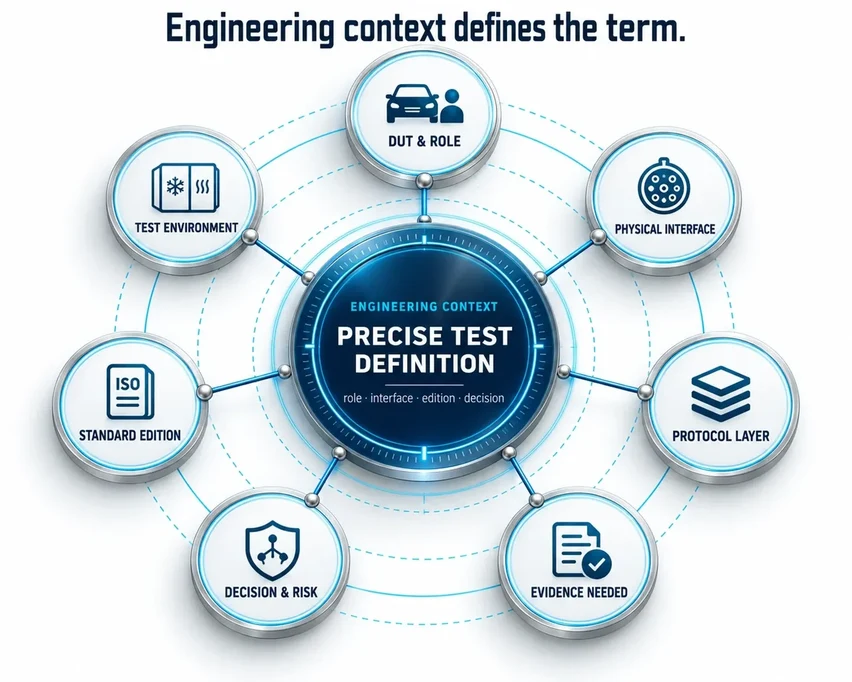 Eight glossary domains converging into a reproducible engineering decision