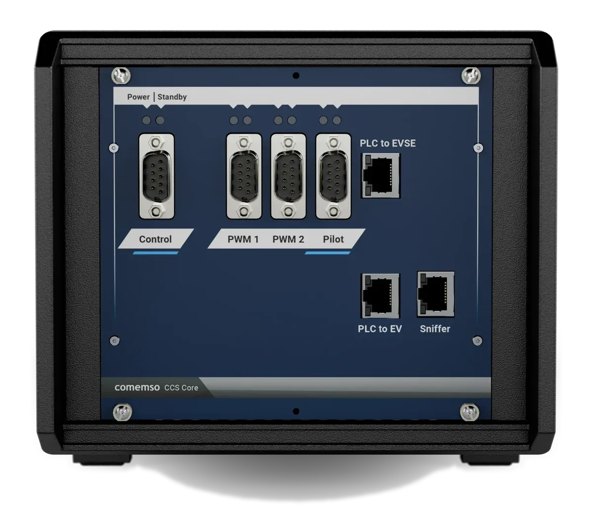 Frontplatte des EVCA ComOnly CCS Core