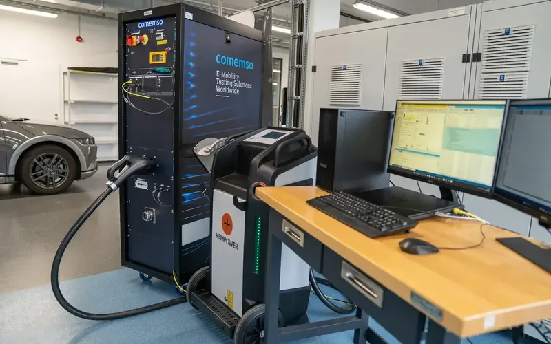 EVCA MCS-Rack mit gesteuertem externem Leistungssystem im Labor